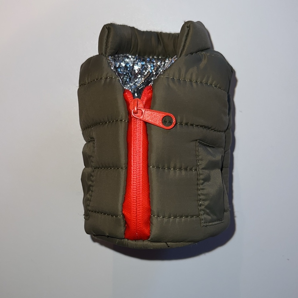 Puffin Puffer Vest Drink Koozie